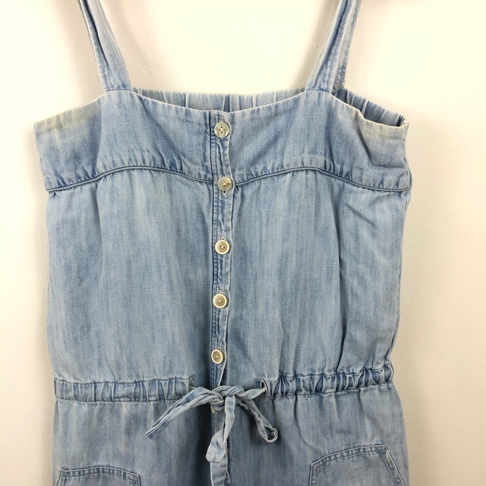 A.P.C Chambray Blue Denim Overalls Jumpsuit L - Picture 5 of 13